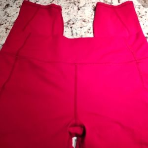 Fabletics Pure luxe XL Red cropped workout leggings